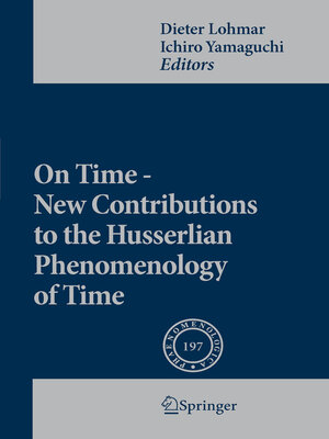 cover image of On Time--New Contributions to the Husserlian Phenomenology of Time
